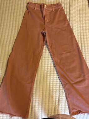 Zara Dusty Rose High-Rise Jeans